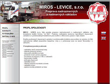 Tablet Screenshot of miros.sk